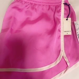 Forever 21 pink silk shorts